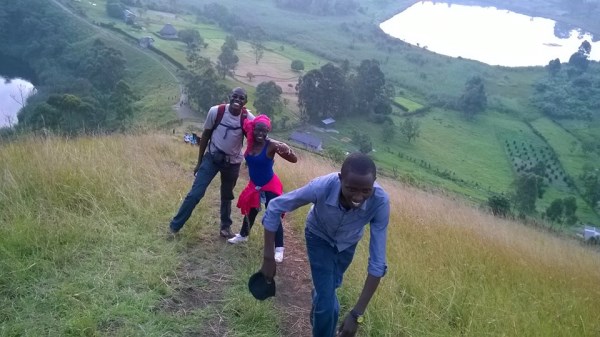 Amabere crater lake view